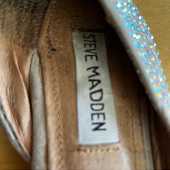 Steve Madden Elizza Pointed Toe Sparkle Flats - Size 7.5 - Picture 3 of 5